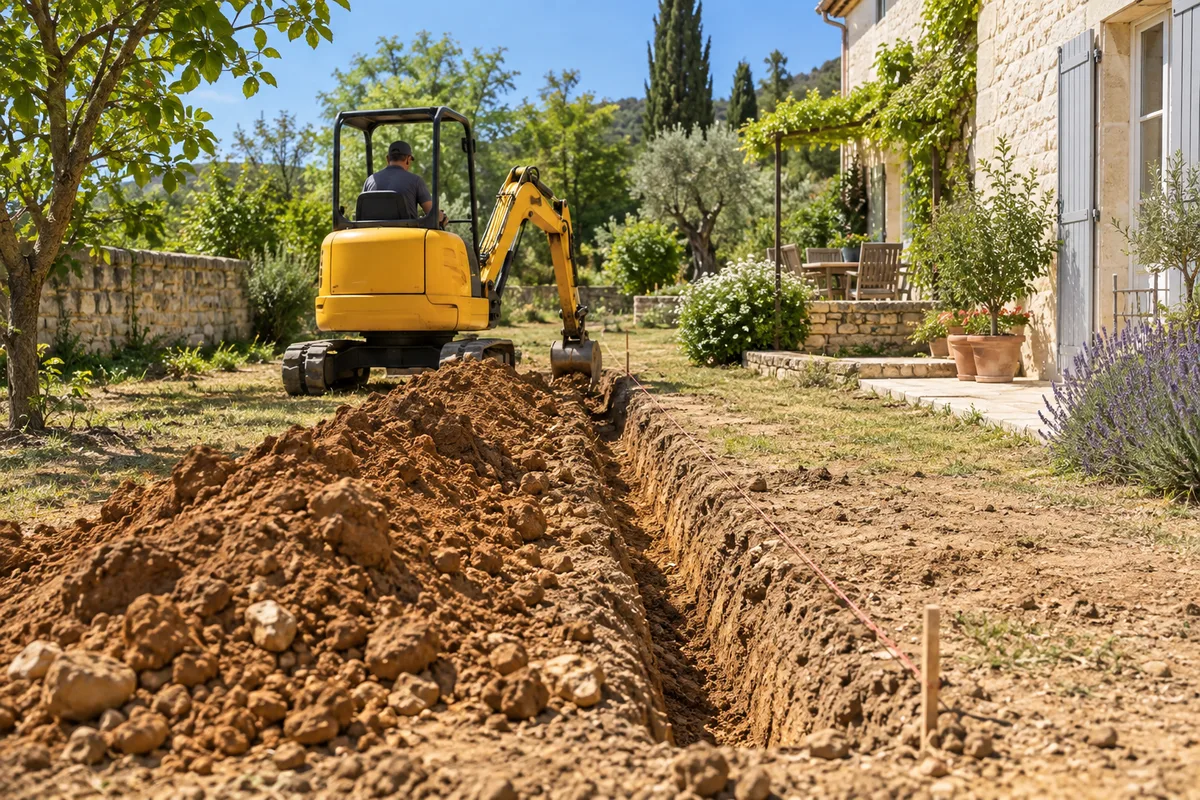 Mini-pelle en maçonnerie : quand elle devient rentable